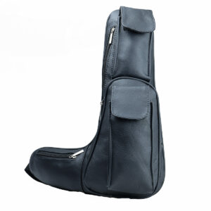 Pechera de piel negro Ixaga