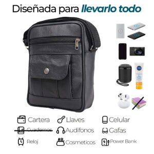 Mariconera de piel genuina para uso diario Mod: Broche - Thumbnail Image 5