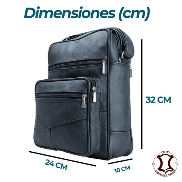 Bandolera de Piel Amplia Casual Uso Rudo Resistente - Imagen 3