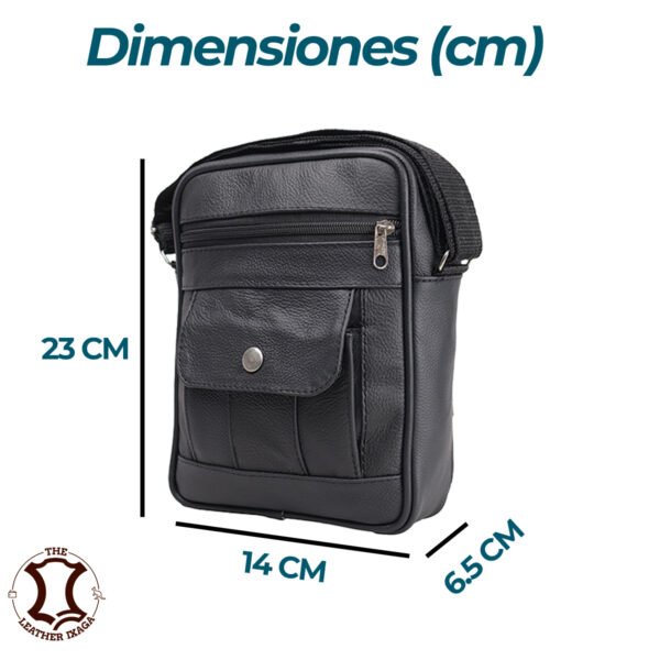 Mariconera de piel genuina para uso diario Mod: Broche - Imagen 3