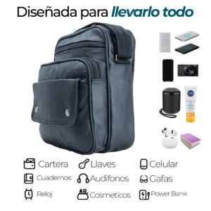 Mariconera de Piel Casual Resistente Mod:Carta Broche - Thumbnail Image 6