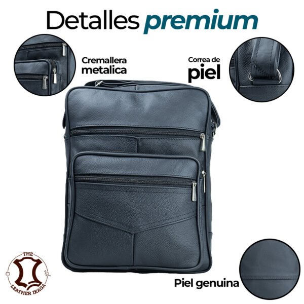 Bandolera de Piel Amplia Casual Uso Rudo Resistente - Imagen 4