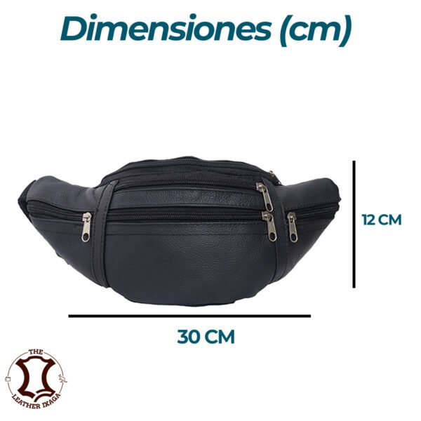 Canguro Multicierres de Piel Unisex Ixaga - Imagen 3