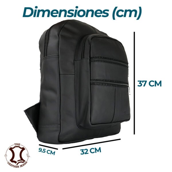 Mochila de Piel Casual Resistente Uso Rudo - Imagen 3