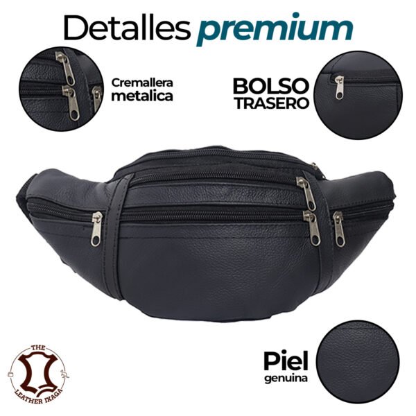 Canguro Multicierres de Piel Unisex Ixaga - Imagen 5
