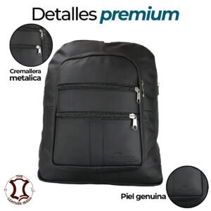 Mochila de Piel Casual Resistente Uso Rudo - Thumbnail Image 5