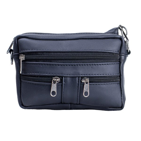 Bolsa Altair Crossbody Negra de Piel para Mujer con Múltiples Bolsillos - Imagen 4
