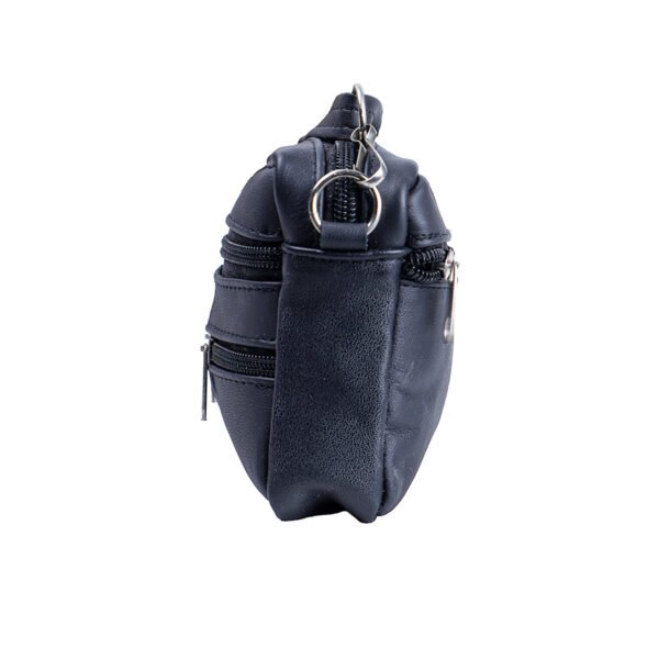 Bolsa Altair Crossbody Negra de Piel para Mujer con Múltiples Bolsillos - Imagen 5