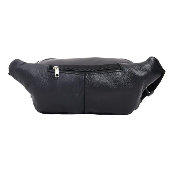 Cangurera Piel Genuina Uso Rudo: Doble Bolsa Repelente & Táctica Cuero - Ixaga - Imagen 4