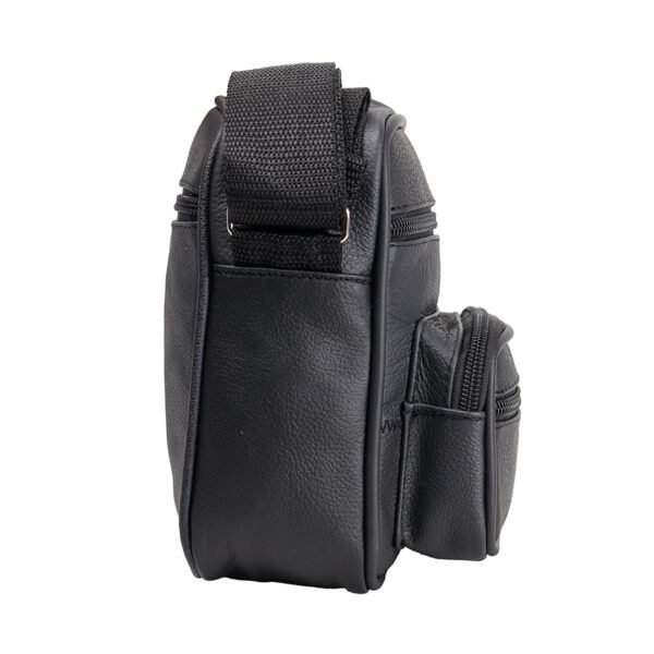 Bandolera Compacta de Piel Uso Rudo Casual Resistente - Imagen 8