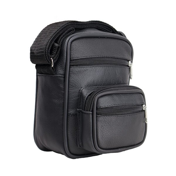 Bandolera Compacta de Piel Uso Rudo Casual Resistente - Imagen 7
