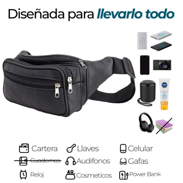 Canguro Táctico De Piel Bolsa Completa: Resistente Al Agua Y Trabajo Pesado Ixaga - Imagen 8