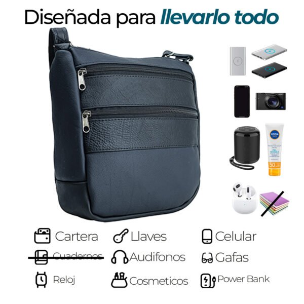 Bolsa De Dama Ixaga Leather Asa de Piel Casual Elegante - Imagen 4