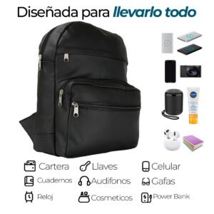 Mochila Ejecutiva de Cuero para Trabajo - Thumbnail Image 5