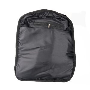 Mochila Negra de Piel Diseño Moderno y Compacto - Thumbnail Image 8