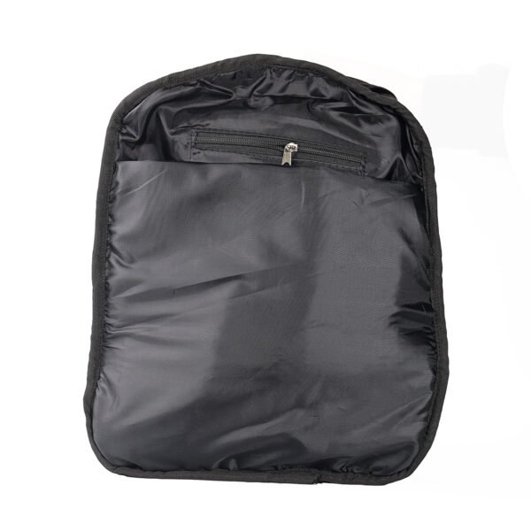 Mochila Negra de Piel Diseño Moderno y Compacto - Imagen 8