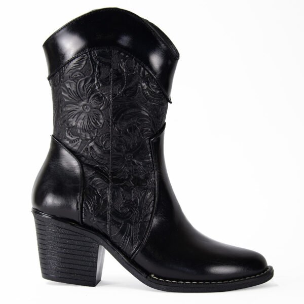 Bota Vaquera Grabada de Piel para Dama Grego Shoe's - Imagen 3