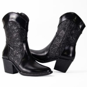 Bota Vaquera Grabada de Piel para Dama Grego Shoe's - Thumbnail Image 6