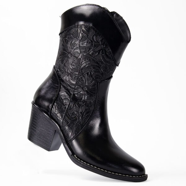 Bota Vaquera Grabada de Piel para Dama Grego Shoe's - Imagen 5