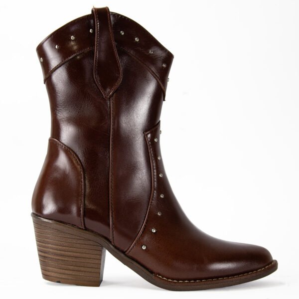 Bota Vaquera de Piel con  para Dama Grego Shoe's - Imagen 3