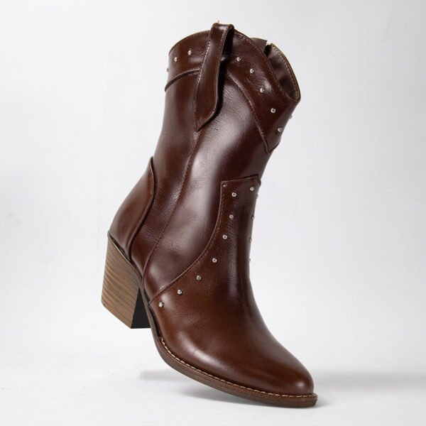 Bota Vaquera de Piel con  para Dama Grego Shoe's - Imagen 7