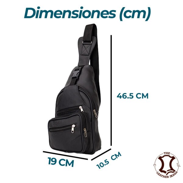 Pechera de Piel Genuina con Broche Casual Resistente - Imagen 5