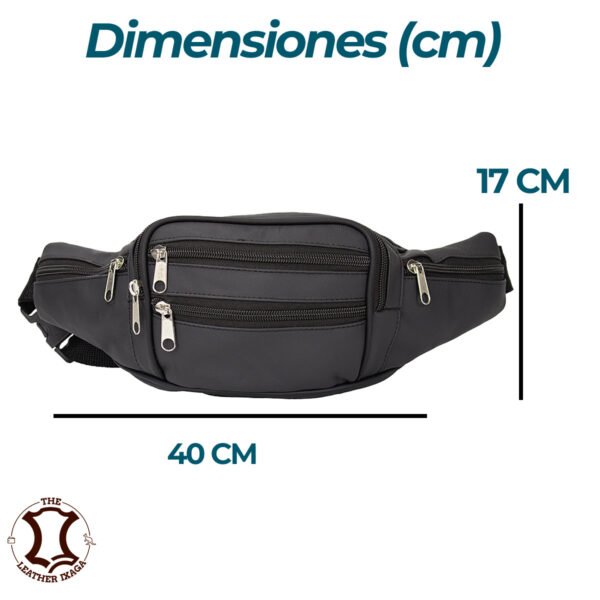 Canguro de Piel Jumbo Multi Cierres Resistente - Imagen 4